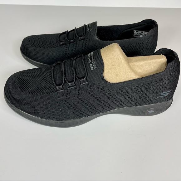 NEW! Skechers Size 9W Go Step Lite True Joy Black Slip On Tennis Shoes #… - Picture 3 of 14